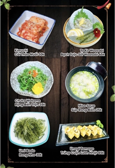 Menu quán 12 