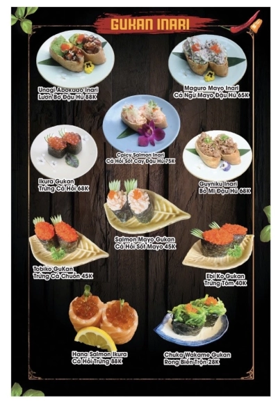 Menu quán 9 