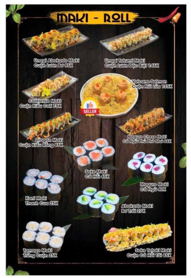 Menu quán 8